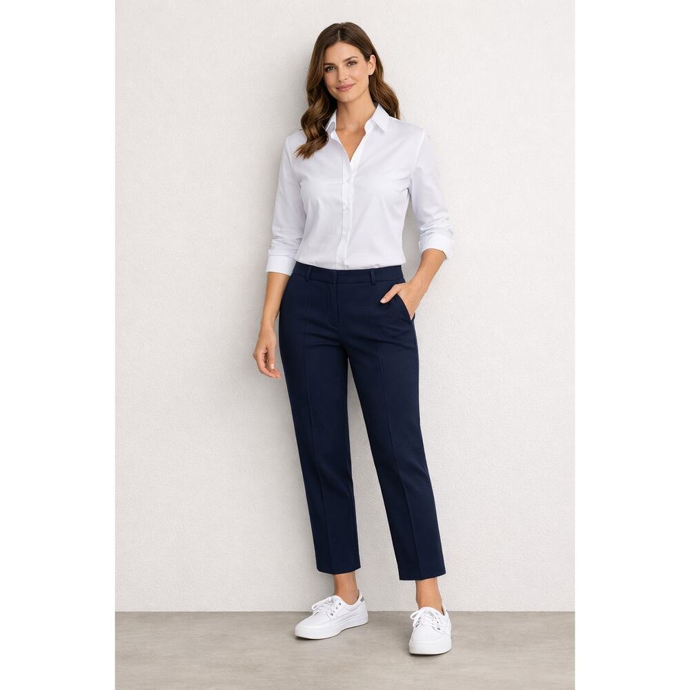 Tory  Burch Cotton Blend Navy Blue Pants Size 4 Style 28121258